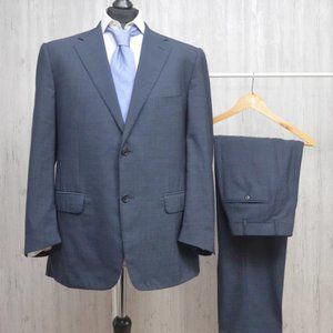Corneliani Navy 2 Button Wool Suit Size 54R (44R)